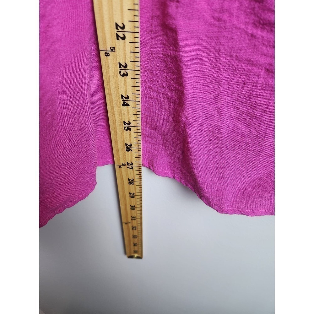 Ali Miles Button front back pink Blouse Lagenlook Boho sz L - Picture 9 of 9